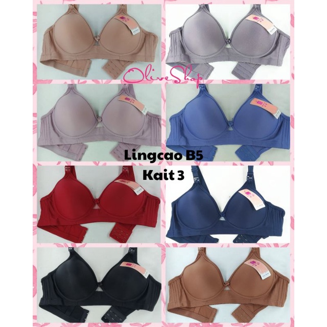 OliveShop ❤ BH BRA WANITA LINGCAO B5 ORIGINAL BUSA TANPA KAWAT IMPORT MURAH BAGUS SEKSI