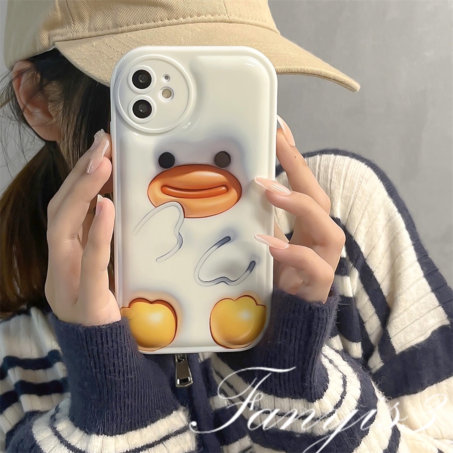 Redmi A1 10C 10A 10 9 9A 9C 9T Note 11 Pro+ 11s 11 10s 10 9s 9 8 Pro Poco X4Pro X3Pro Mi 11 Lite 11T 10TPro 12Pro Nice Duck 3D Vision Phone Case TPU Soft Protective Cover