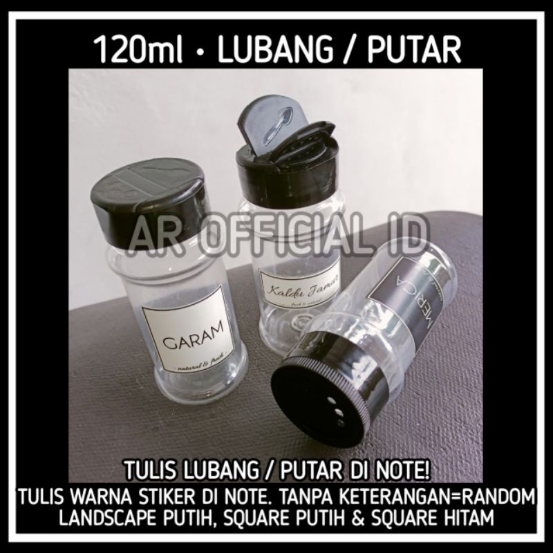 120ml • TOPLES BUMBU DAPUR TABUR + STIKER