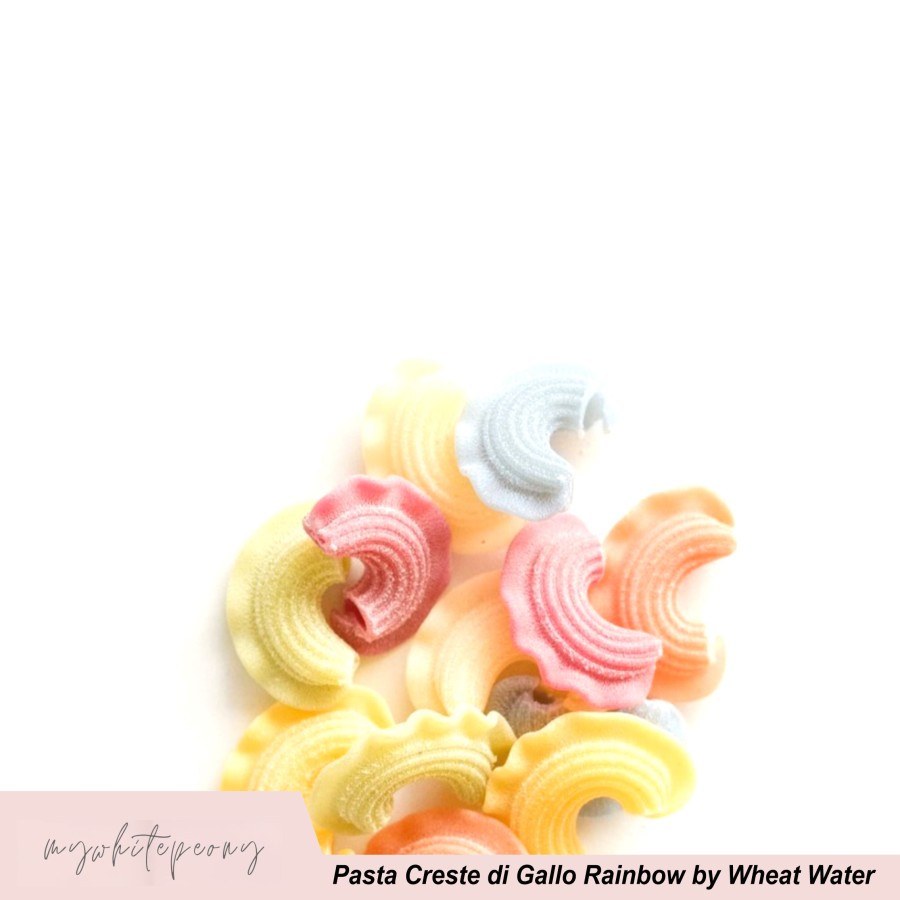 

Pasta Creste di Gallo Rainbow dari Wheat & Water 400 Gram