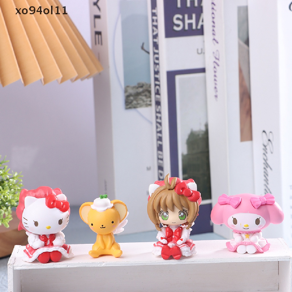 Xo 1Set Sanrio Hello Kitty Tokoh Anime Gashapon Cinnamoroll Kinomoto Ornamen Mainan OL