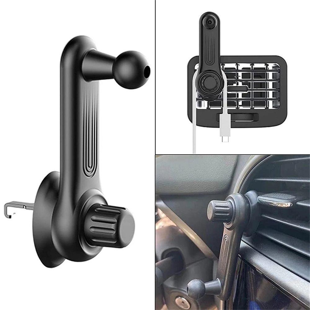 Lanfy Klip Dudukan Ponsel Mobil Penyangga Ponsel Car Mount Phone Stand Round Air Vent Phone Supporting 17mm Kepala Bola Phone Stand Bracket Klip Ventilasi Udara