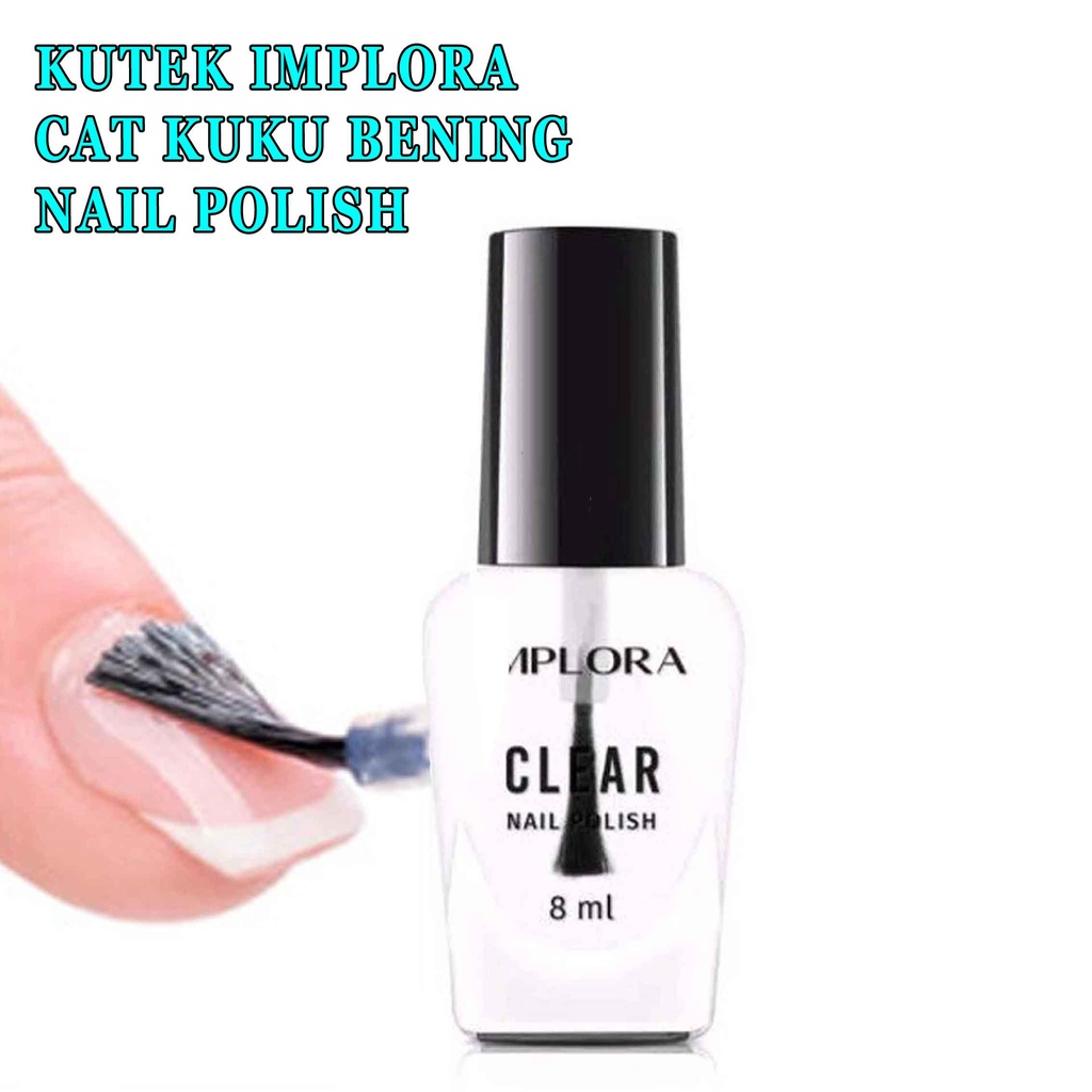 Cat Kuku Bening* Kutek Implora&amp;Marimar * Nail Polish* 8ml 1pcs