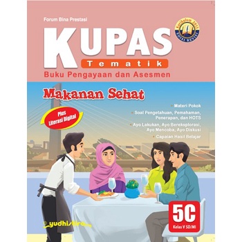 NEW Buku KUPAS Tematik 5C Kelas 5 sd/mi Makanan Sehat revisi K13 Yudhistira