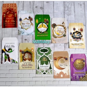 

READY STOK Amplop ampau lebaran Masjid karakter C isi 100 lembar mix 10 karakter