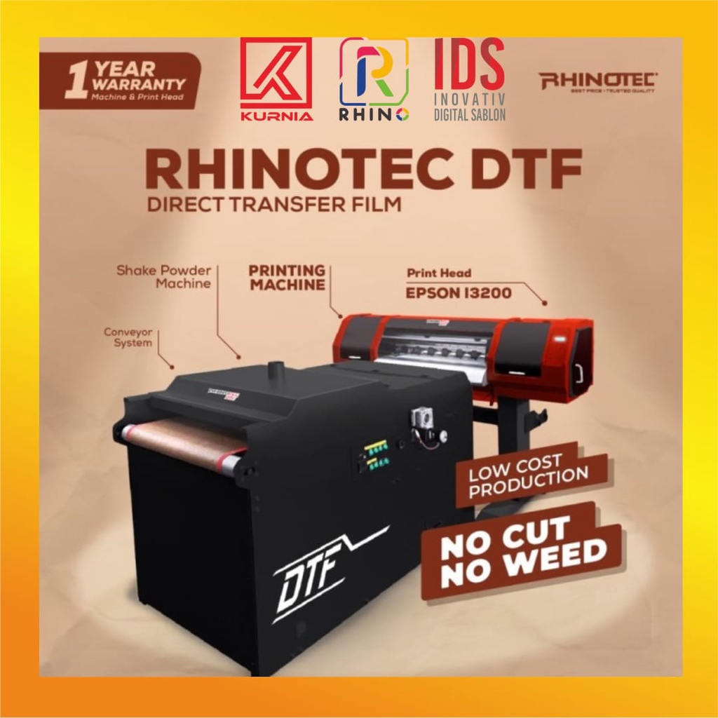 Rhinotec Mesin Printing DTF (Direct Transfer Film)