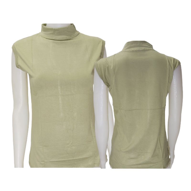 Manset Kaos Wanita Warna Sage Green