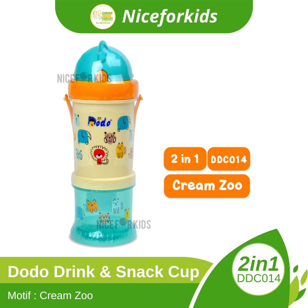 Dodo Drink and Snack Cup 2 in 1 / Botol Minum dan Wadah Cemilan