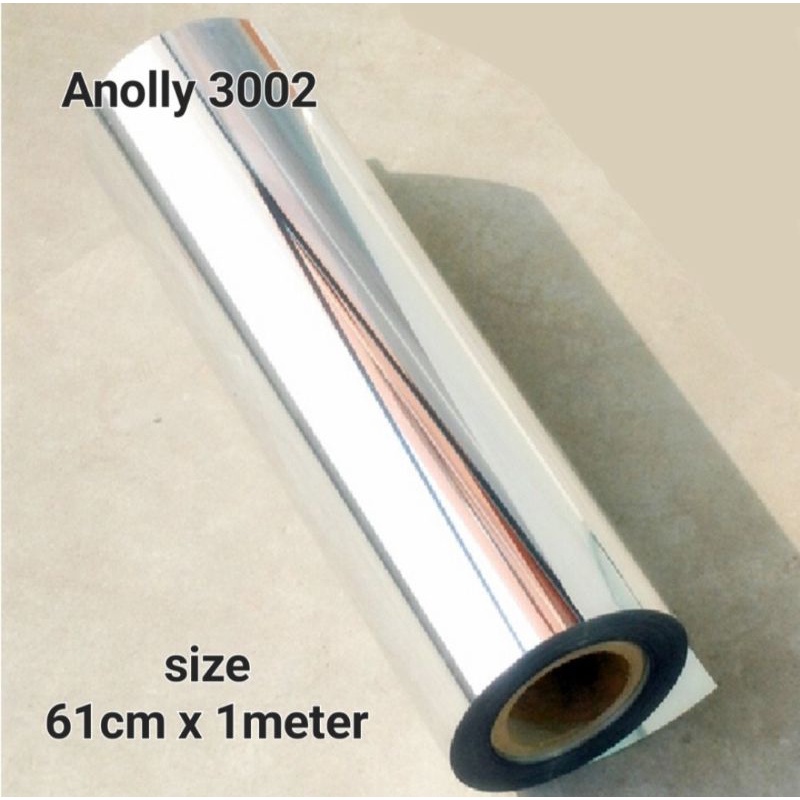 Sticker Anolly 3002 Silver Mirror Chrome Nekel 60cm x 1meter