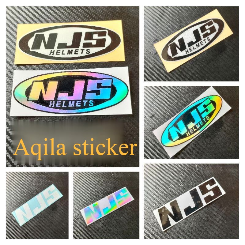 STIKER CUTTING MERK HELM NJS