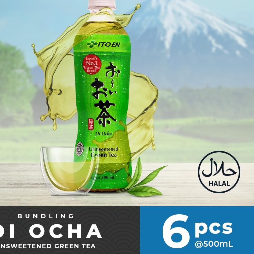 

➯ ITO EN Oi Ocha Unsweetened Green Tea 500 ml @6 pcs - Teh Hijau ❄