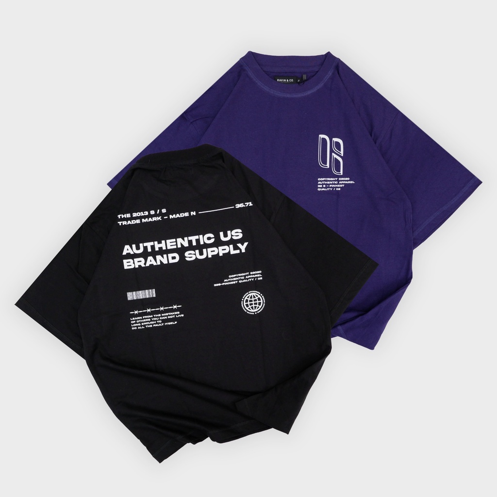 KAOS OVERSIZE AUTHENTIC RAVIN /COWOK &amp; CEWEK