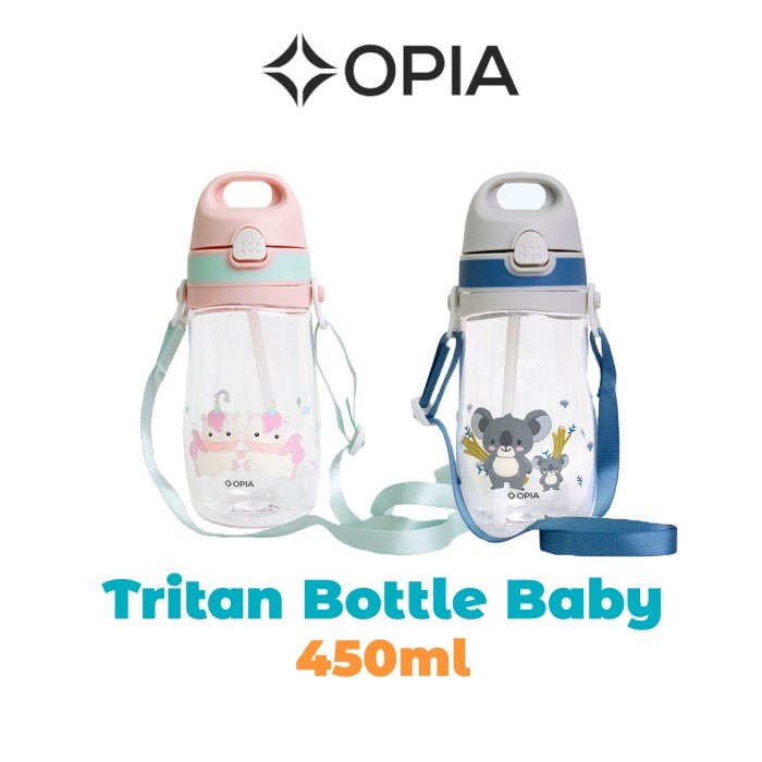 OPIA - Push Straw Strap Bottle 450 ml