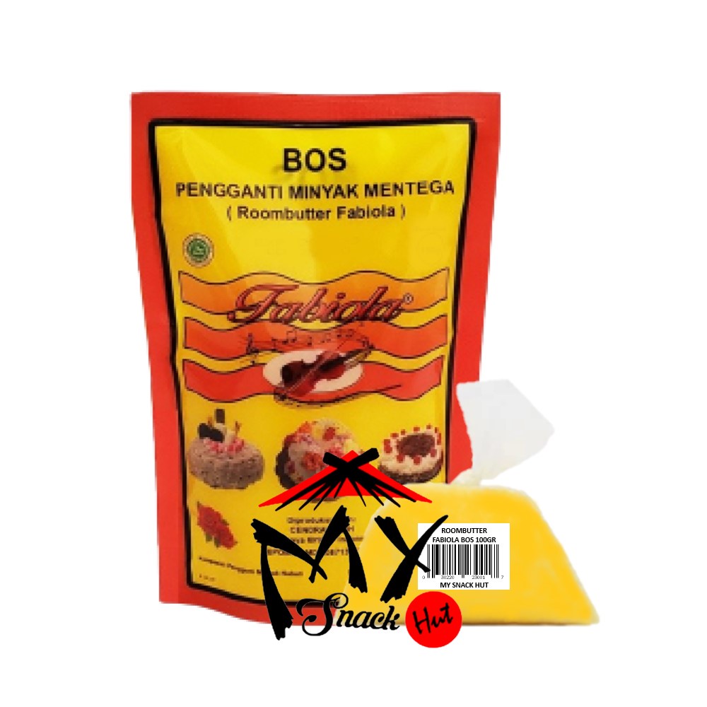 FABIOLA BOS 100GR - BUTTER OIL SUBSTITUTE REFINED KUE KERING COOKIES ROMBUTER ROOM BUTTER ORANYE HALAL