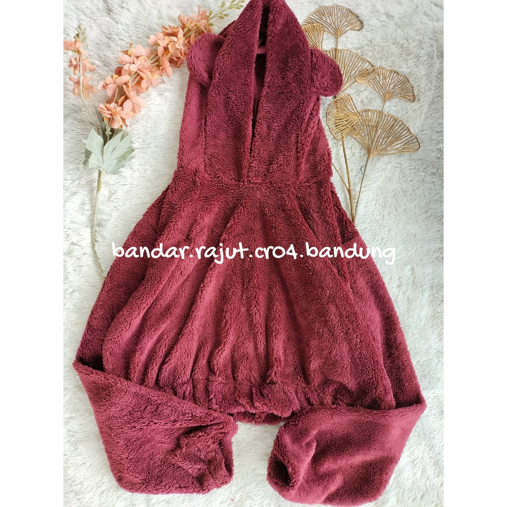 SWEATER HOODIE PRETTY BAHAN LEMBUT