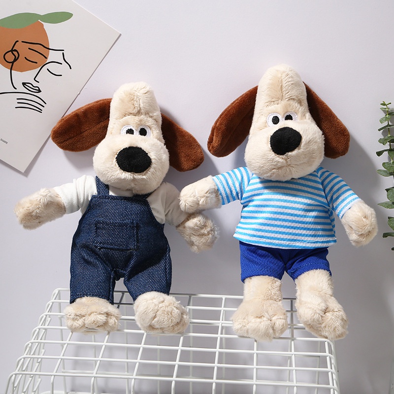 Lembut 20 cm Wallace Gromit Hewan Anjing Mainan Mewah Boneka Anak Hadiah Ornamen