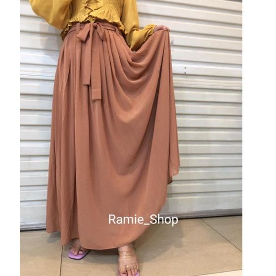 Terbaik ROK CERUTI ROK PANJANG POLOS FULL FURING