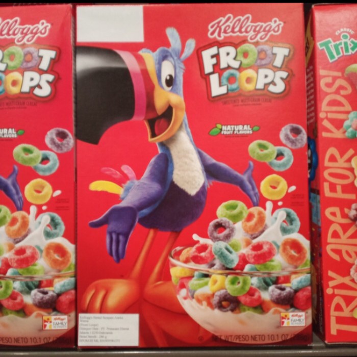 

Kellogg's cereal fruit loops 10 oz