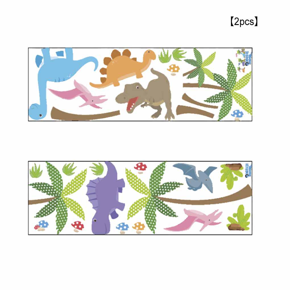 Huit 2buah Stiker Dinding Kartun Decal Self Adhesive Dekoratif Skirting Line Wallpaper Kamar Craft Dekorasi Jendela