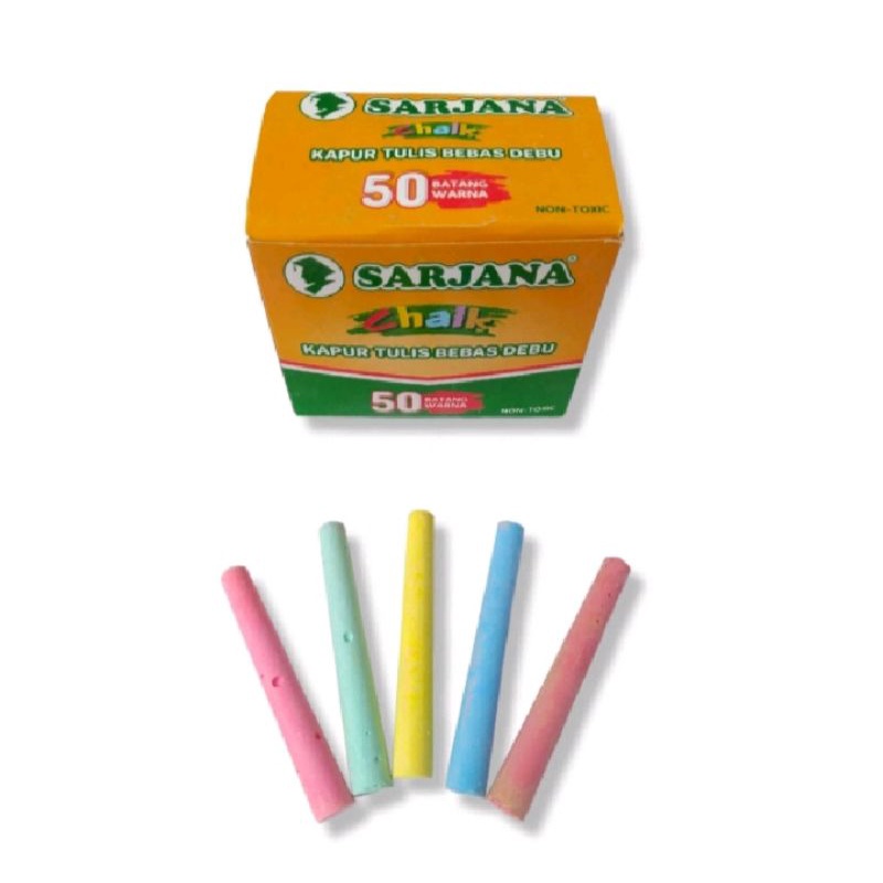 

Kapur Tulis Sarjana Warna Warni Chalk Board