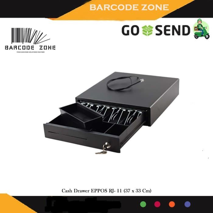 

[[JNT COD]] MINI CASH DRAWER / MESIN KASIR / LACI UANG EPPOS RJ- 11 (37 x 33 Cm )