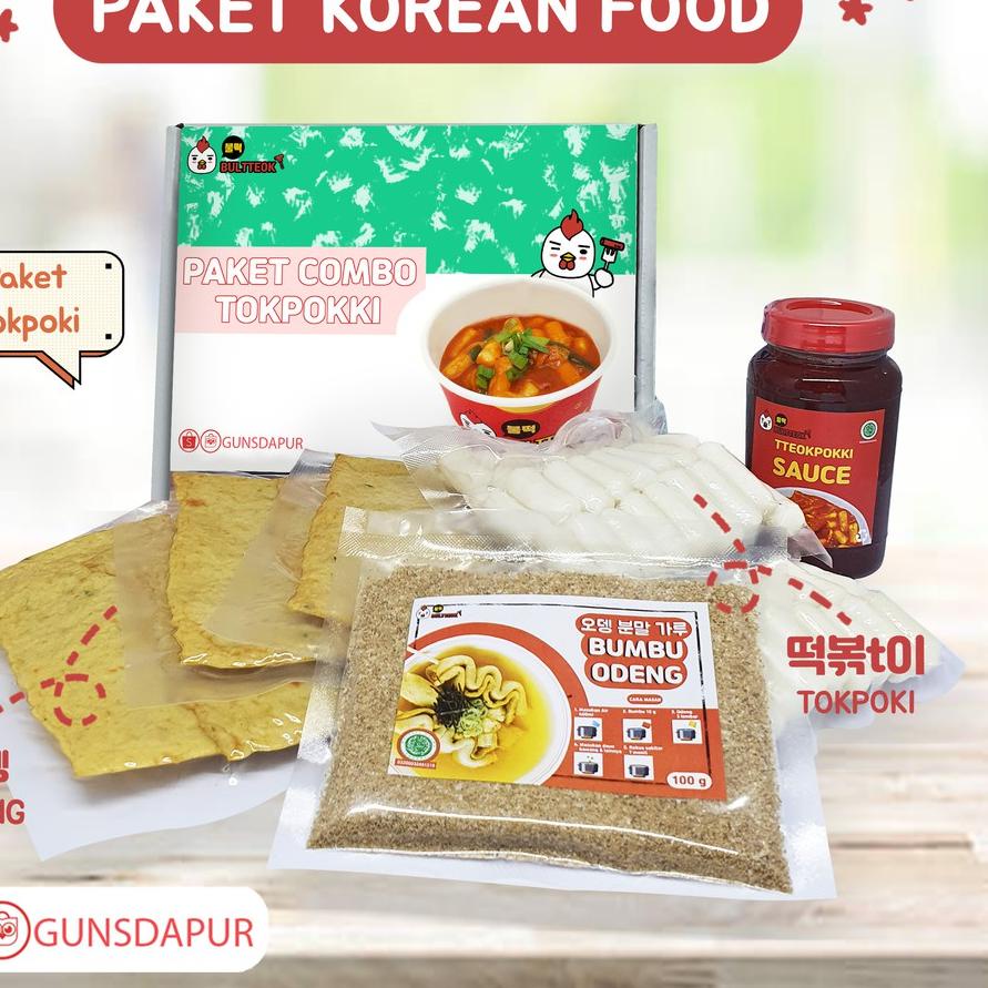

➷ Paket tokpoki combo tokboki bultteok gunsdapur ala Korea murah ➥