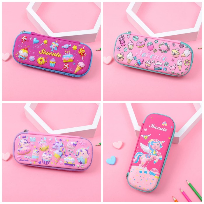 

BISA COD Kotak Pensil Tepak Pensil Anak Perempuan Smiggle 3D Hardcase