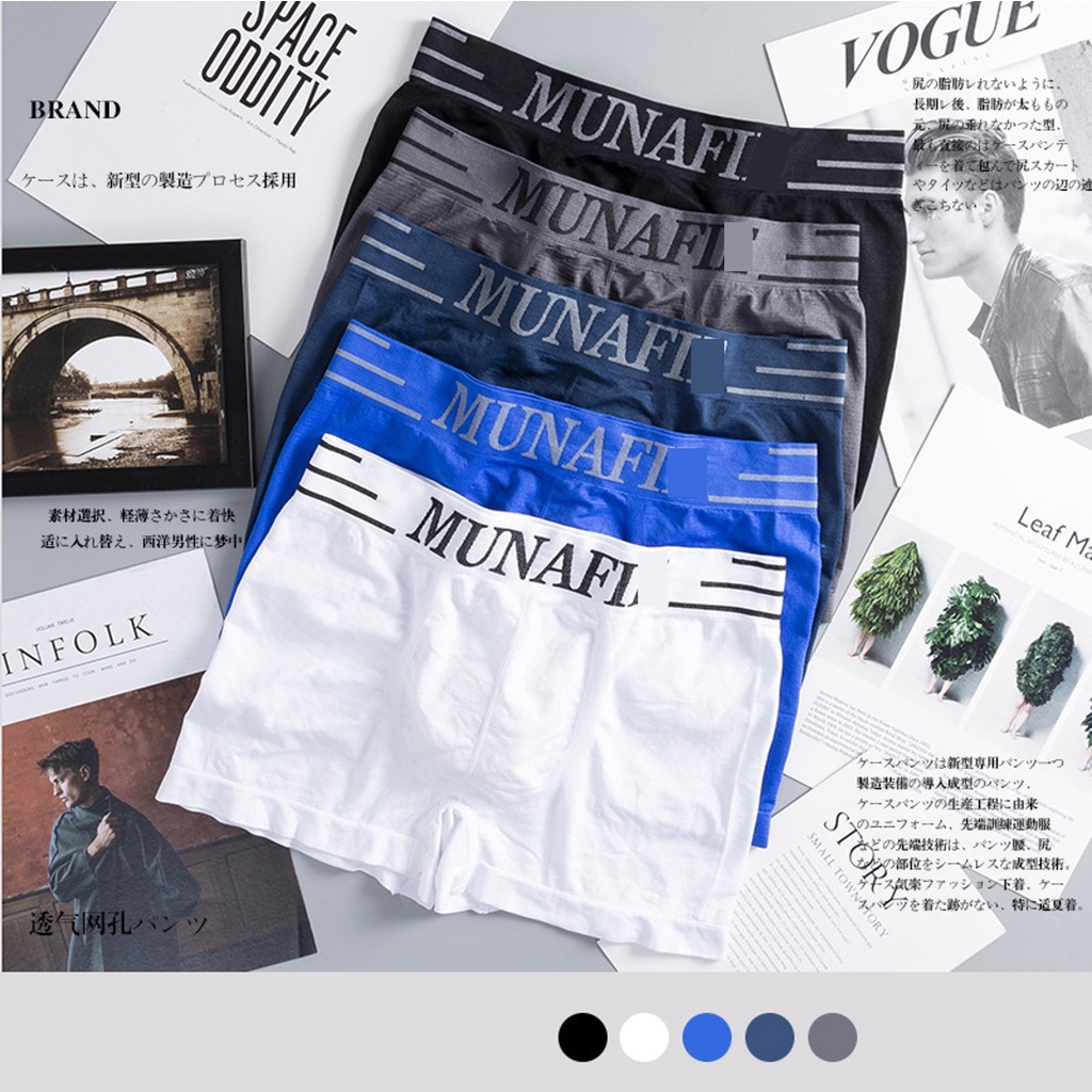 BV.ID BX030 Celana Dalam Boxer Munafi Pria CD Boxer Cowok Pakaian Dalam Pria Sempak Munafi COD