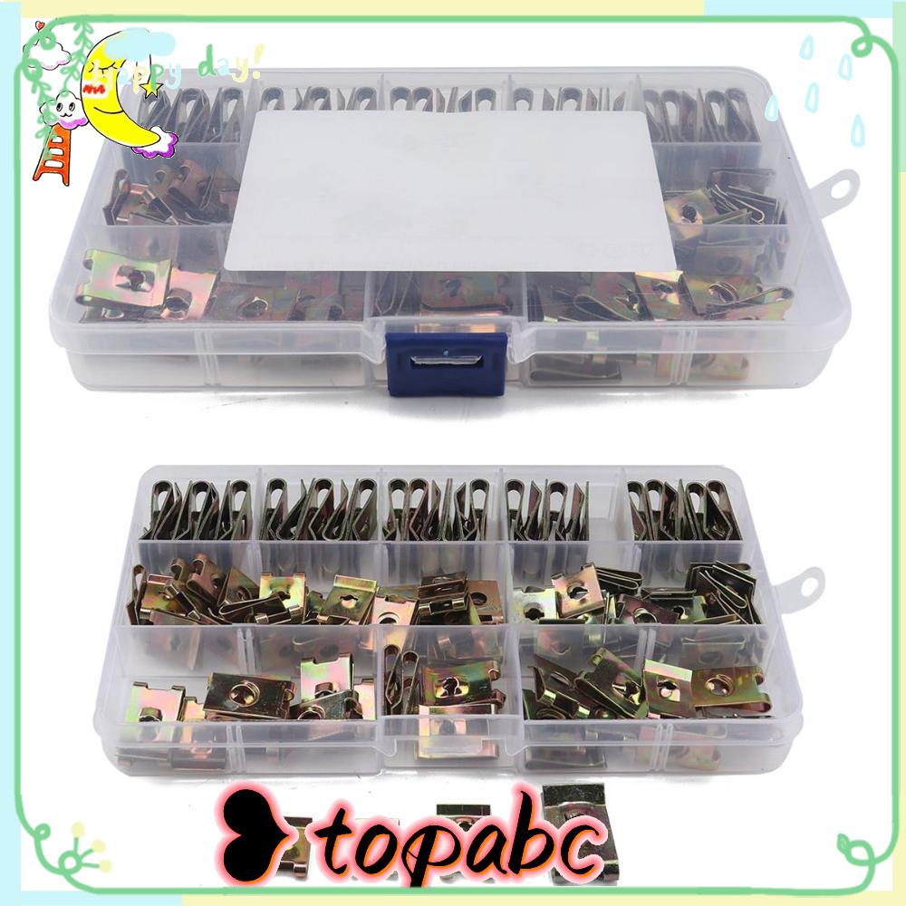 Top 110Pcs Klip Spire Lug Nut 110Pcs Rumah Kait Flange Sekrup BZP Tawana Speed