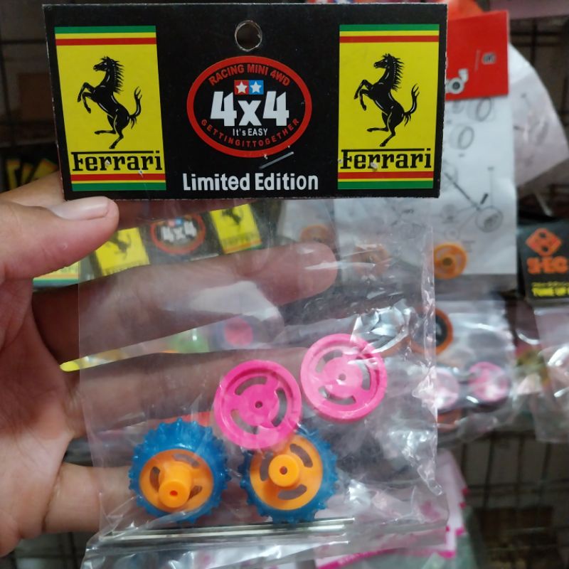 BAN TAMIYA KARET BERDURI SATU SET DENGAN AS