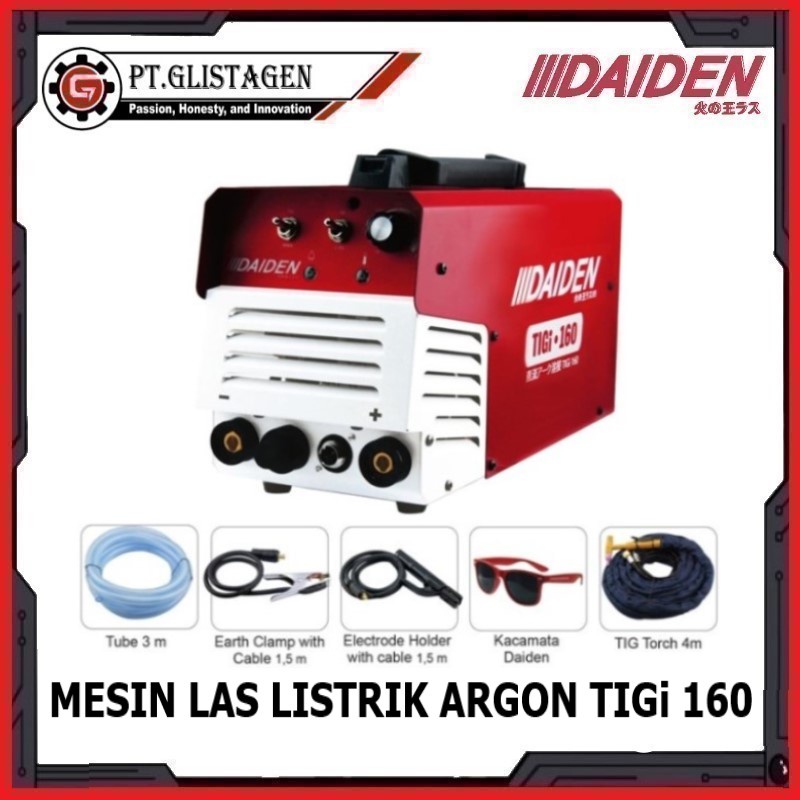 Mesin Las Listrik Argon Stainless Welding Inverter Las TIGi 160 DAIDEN