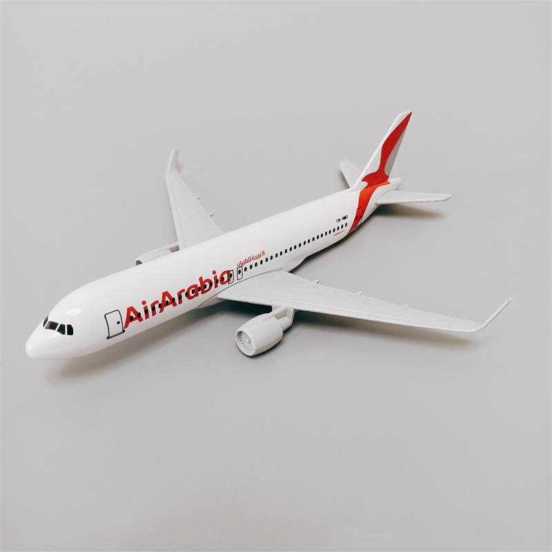 Air Arabia Airbus 320model Pesawat Diecast Arabian Airlines A320 Alloy Pesawat Terbang Dengan Display Stand