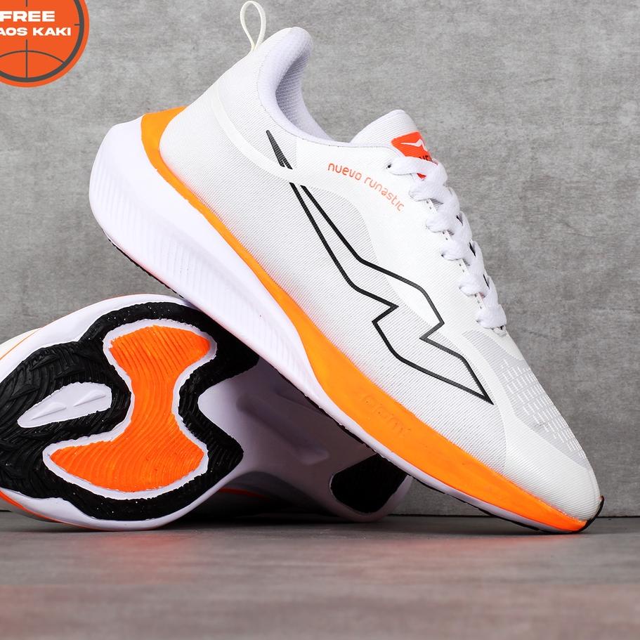 RWA584 SEPATU OLAHRAGA PRIA NUEVO RUNASTIC PUTIH HITAM ORIGINAL SEPATU RUNNING LARI JOGGING SPORT 20