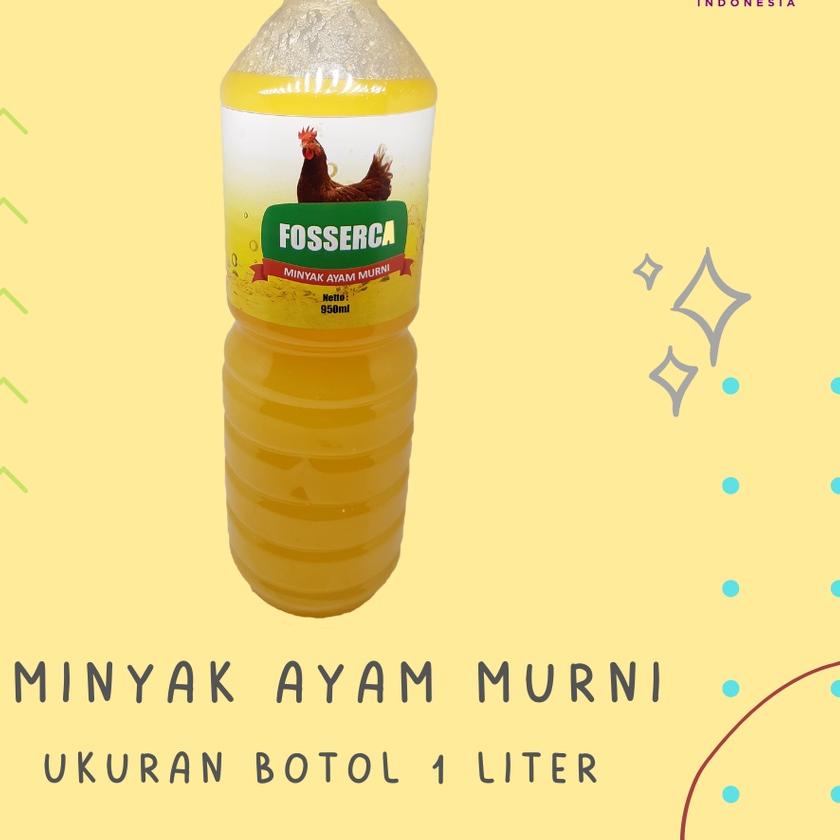 

✾ Minyak Ayam MURNI untuk Masak / Chicken Fat Cooking Oil for Cooking 1 Liter ➦