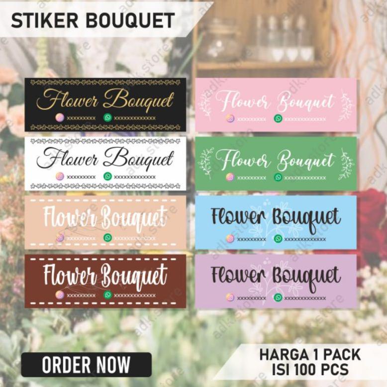 

I28 [1 PACK] STIKER BOUQUET | STIKER LABEL BUKET | STIKER LABEL TELAH HADIR ㅝ