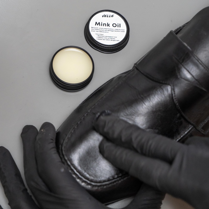 Mink Oil - pelembab kulit leather sepatu, tas, dompet efek waterproof  - Velle Mink Oil