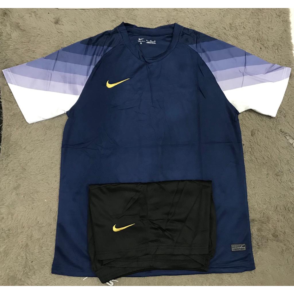 SETELAN BAJU FUTSAL SEPA BOLA  NAVY IMPORT GO