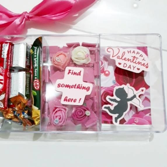 

➵ Valentine Chocolate 'Surprise' Gift Box 2 / Hadiah Cokelat Valentine Unik Pacar dan Teman ۞