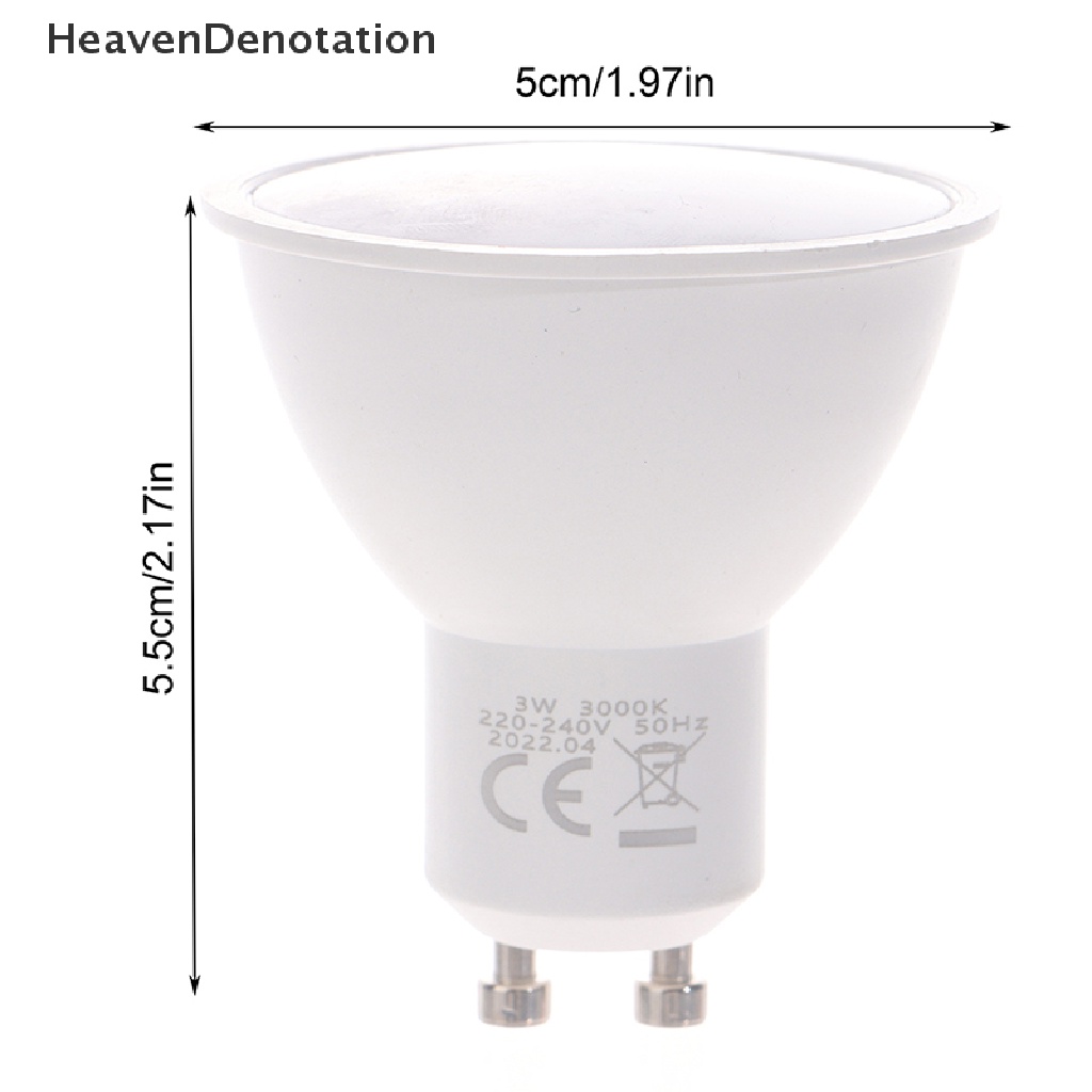 [HeavenDenotation] 1pc Gatetop Lampu Sorot Led GU10 Bohlam Hemat Energi Ultra-Bright Indoor Lighg HDV