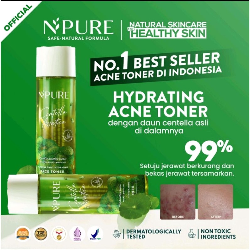 READY (ORIGINAL 100%)(siap kirim) Npure Hydrating acne toner|acne toner|toner wajah|Npure toner|npur