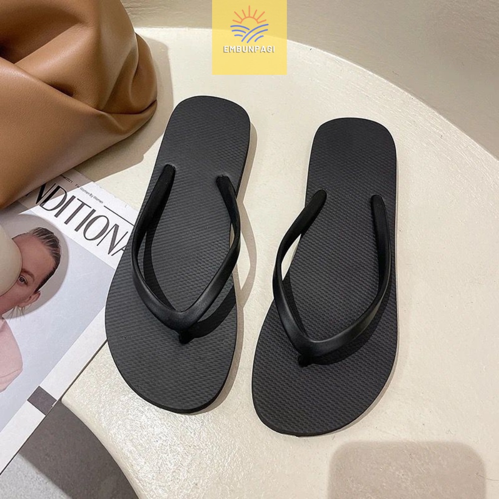 mySANDAL BY EMBUNPAGI - Sandal Jepit Wanita Spon JELLY Polos Anti Licin NEW