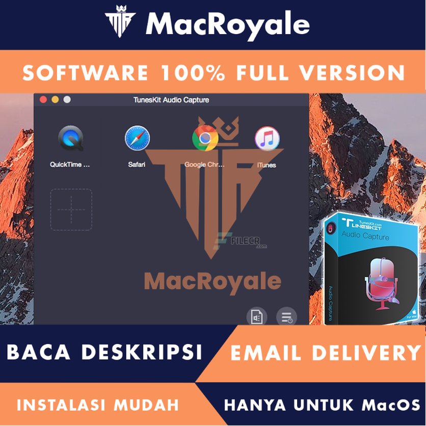 [MacOS] TunesKit Audio Capture Full Version Lifetime Full Garansi