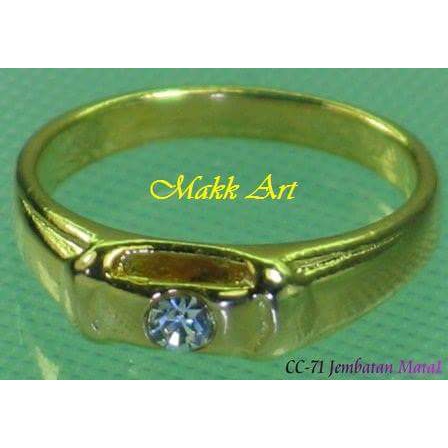 cincin Cor imitasi  CC-71A/S ,cincin jembatan mata 1 dan suasa lusinan