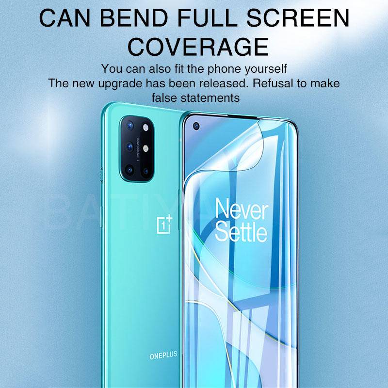 3pcs Hydrogel Film Di Pelindung Layar Untuk OnePLus 5 5T 6 6T 7 7T 8T 9 9R 10 Nord Pro Lite Full Cover Soft Screen Protector Film