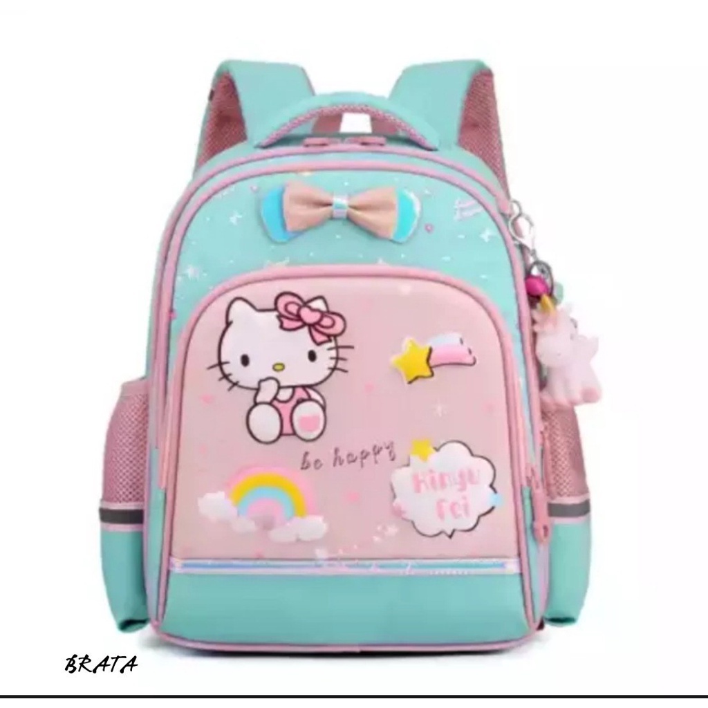 NIQABIS Tas Ransel Anak Perempuan KITTY Tas Sekolah PG PAUD TK SD