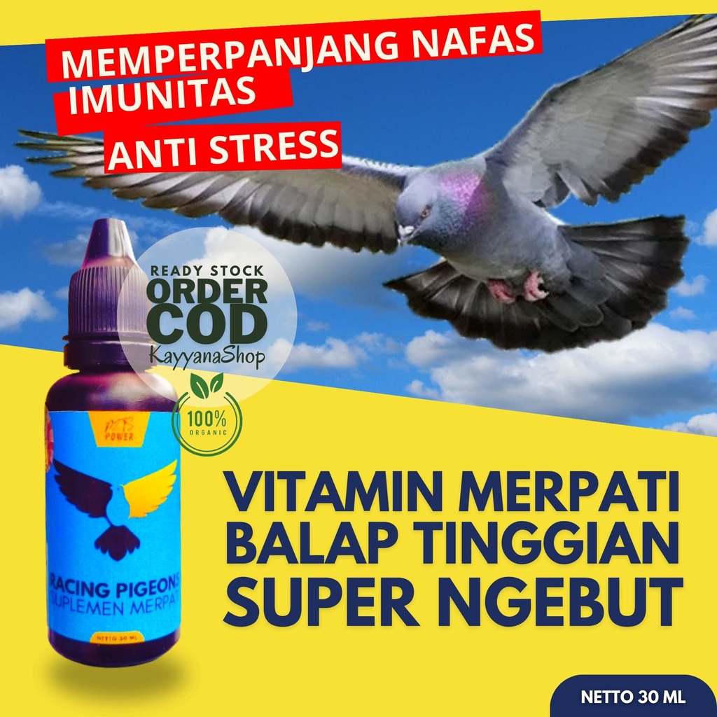 30 ML Doping Player Merpati Kolong Balap Vitamin Doping Merpati Player Vitamin Merpati Cepat Bertelu