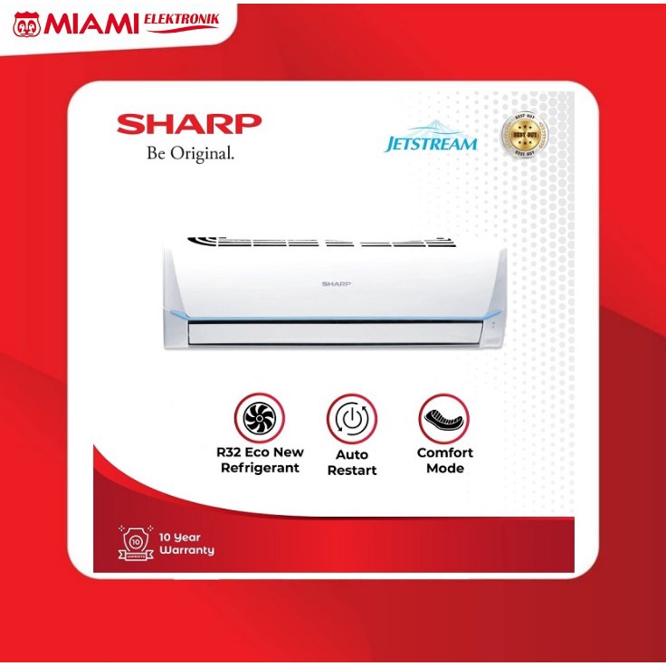 SHARP AH-A7SAY / AHA7SAY AC Split 3/4 PK New Jetstream Series R32