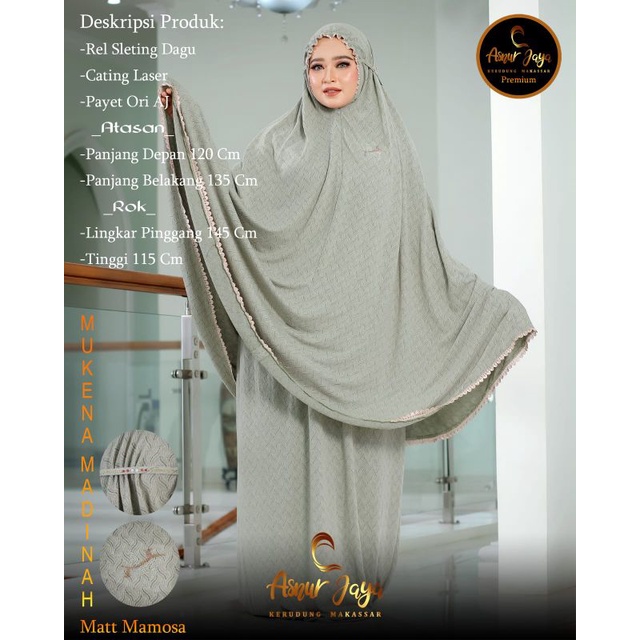 ASNUR JAYA ORIGINAL/MUKENAH/JERSEY MAMOSA/MADINA