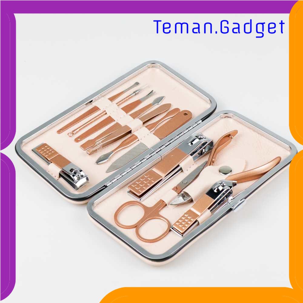 TG - PRW Gunting Kuku Nail Art Set Manicure Pedicure 12 PCS - CT02