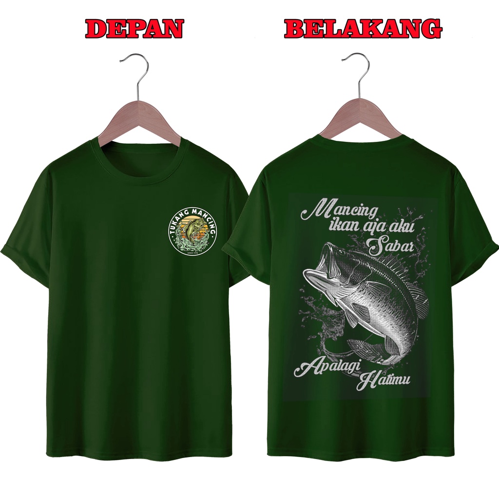 KAOS DISTRO UNISEX PRIA DAN WANITA TERBARU, KAOS JUMBO MANCING SABAR